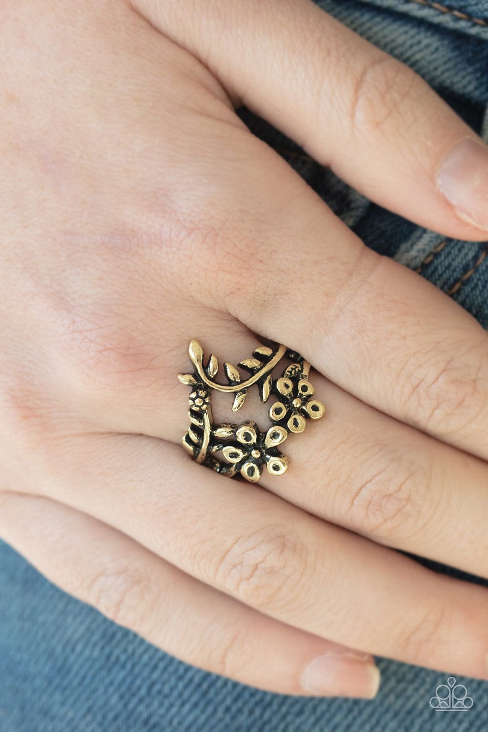 Paparazzi Accessories Ring Secret Eden - Brass