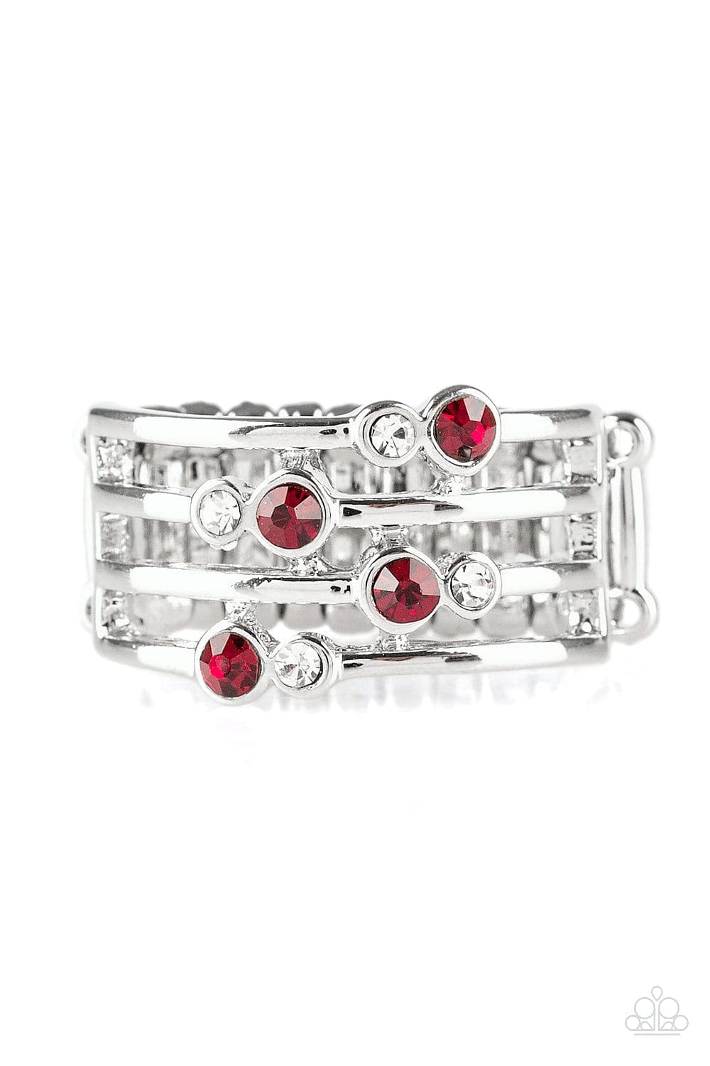 Paparazzi Accessories Ring Sparkle Showdown - Red
