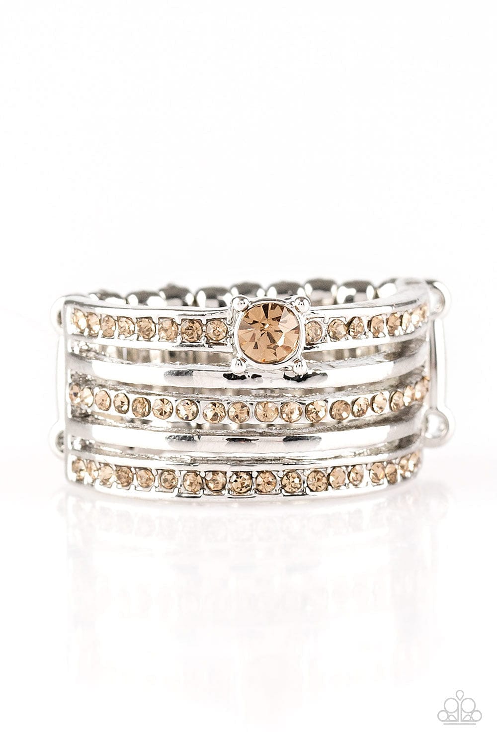 Paparazzi Accessories Ring The Dealmaker - Brown