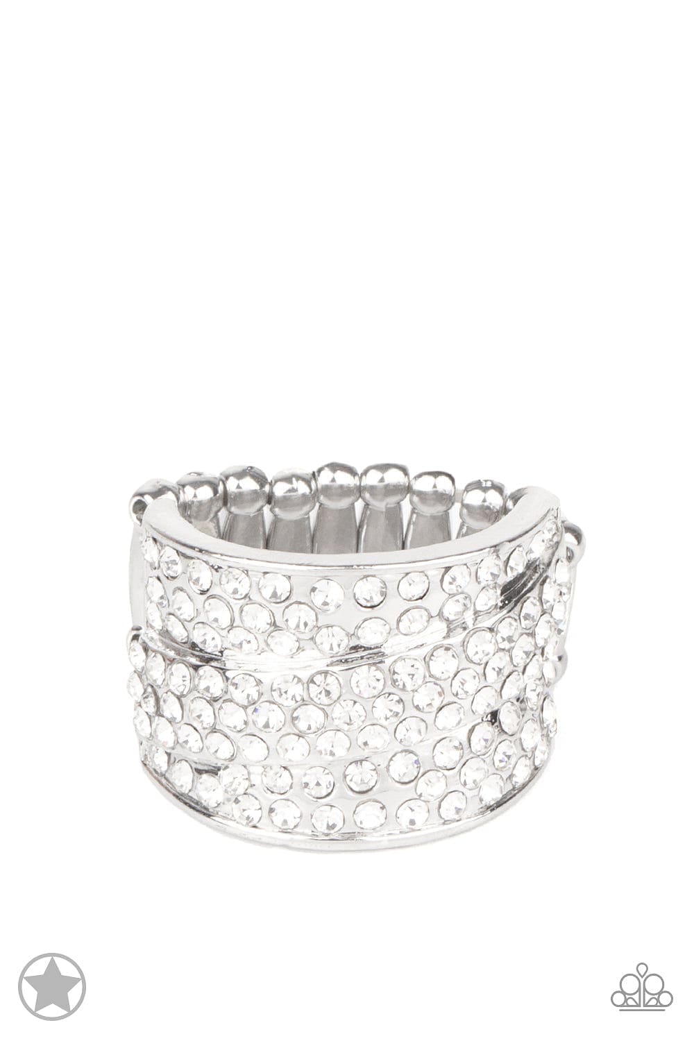 Paparazzi Accessories Ring The Millionaires Club - White