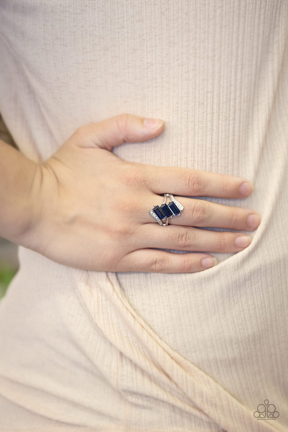 Paparazzi Accessories Ring Triple Razzle - Blue