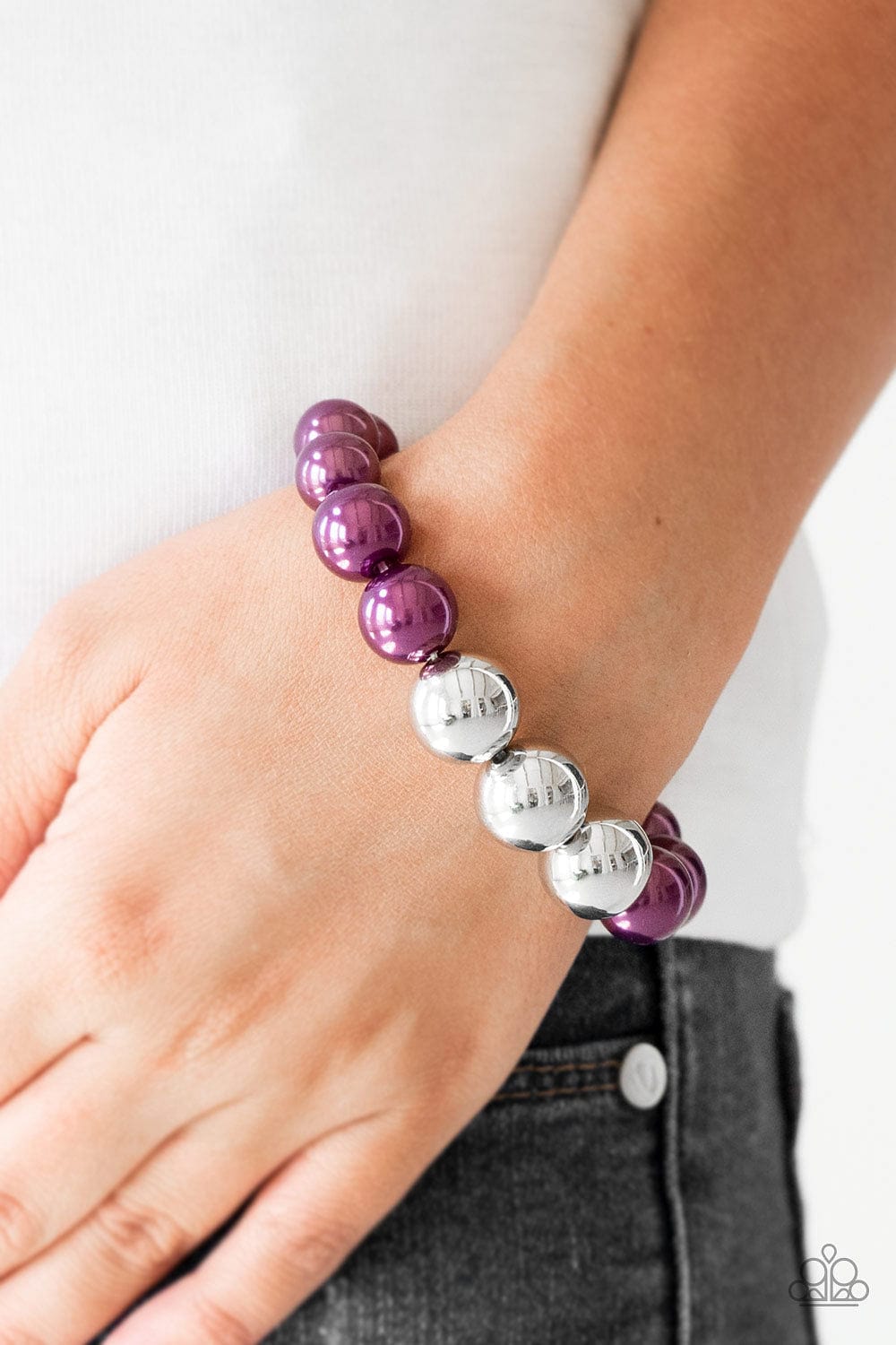 Paparazzi Accessories Bracelet All Dressed UPTOWN - Purple
