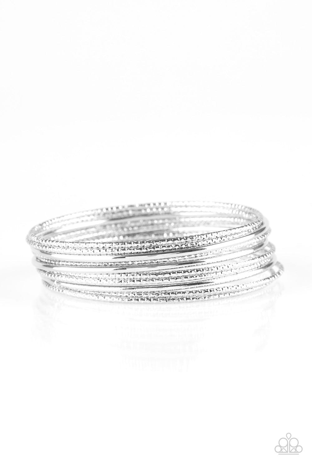 Paparazzi Accessories Bracelet Bangle Babe - Silver