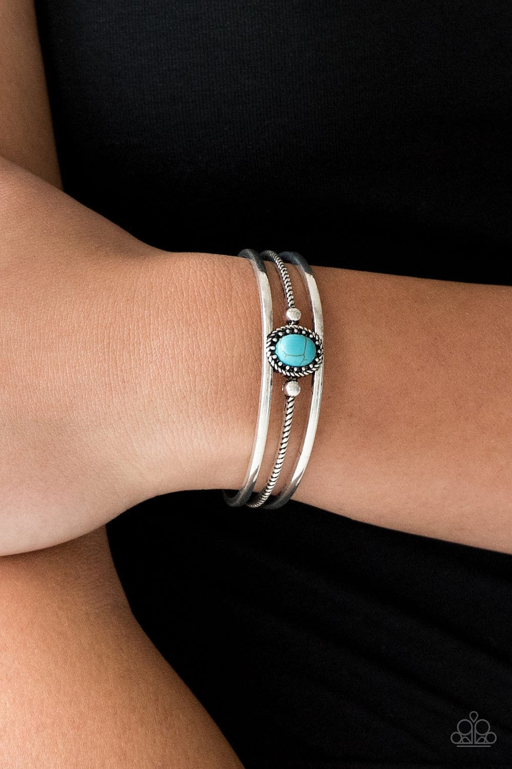 Paparazzi Accessories Bracelet Borderline Borderland - Blue