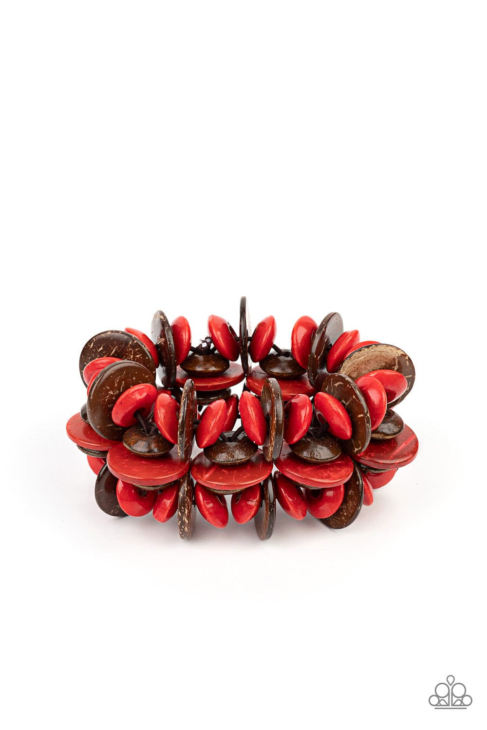 Paparazzi Accessories Bracelet Caribbean Canopy - Red