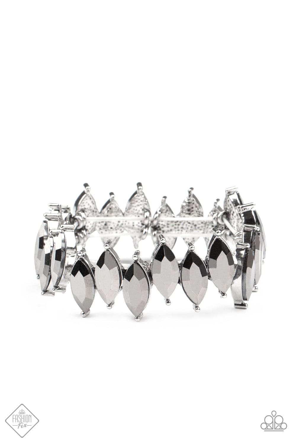 Paparazzi Accessories Bracelet Fiercely Fragmented - Silver
