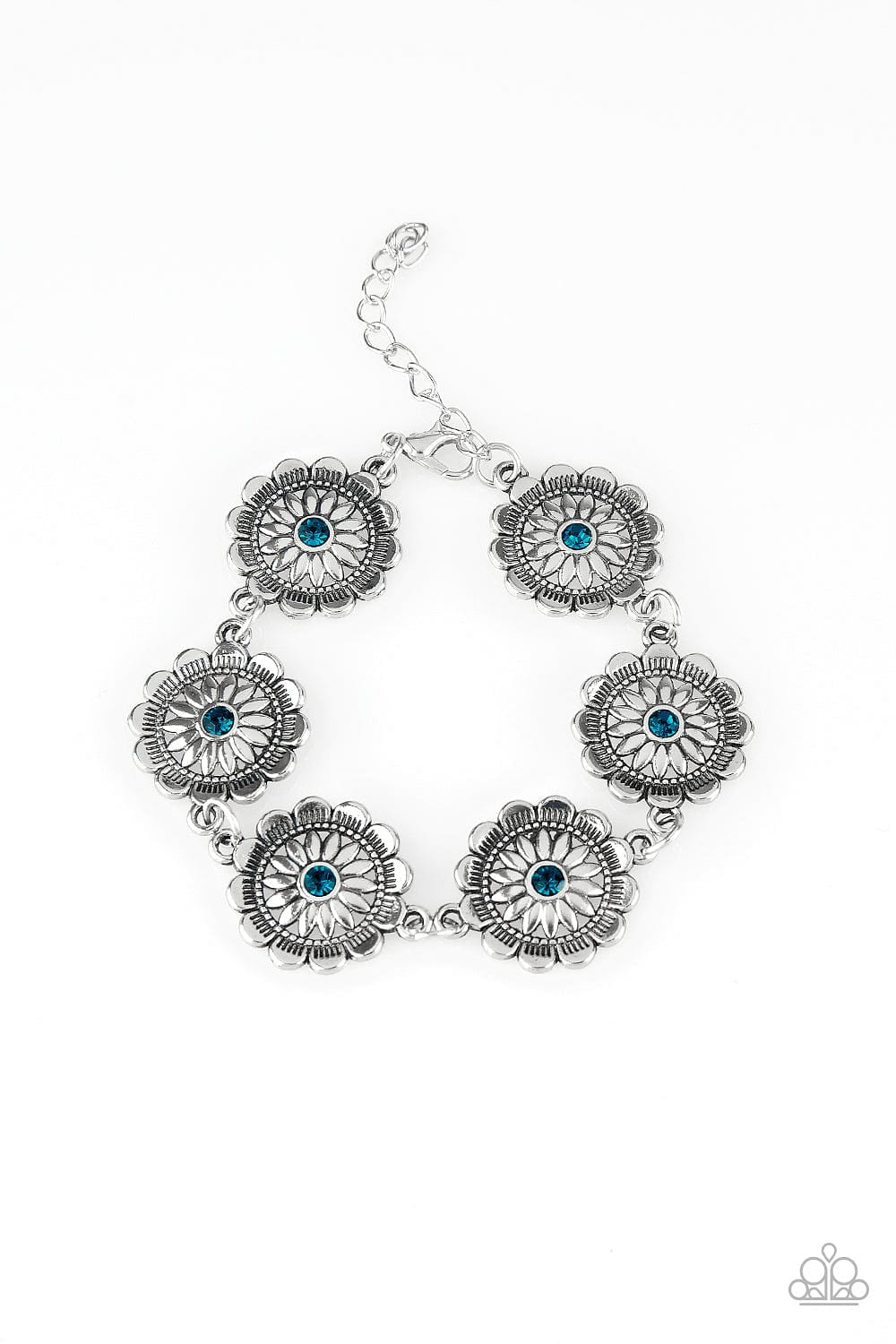 Paparazzi Accessories Bracelet Funky Flower Child - Blue