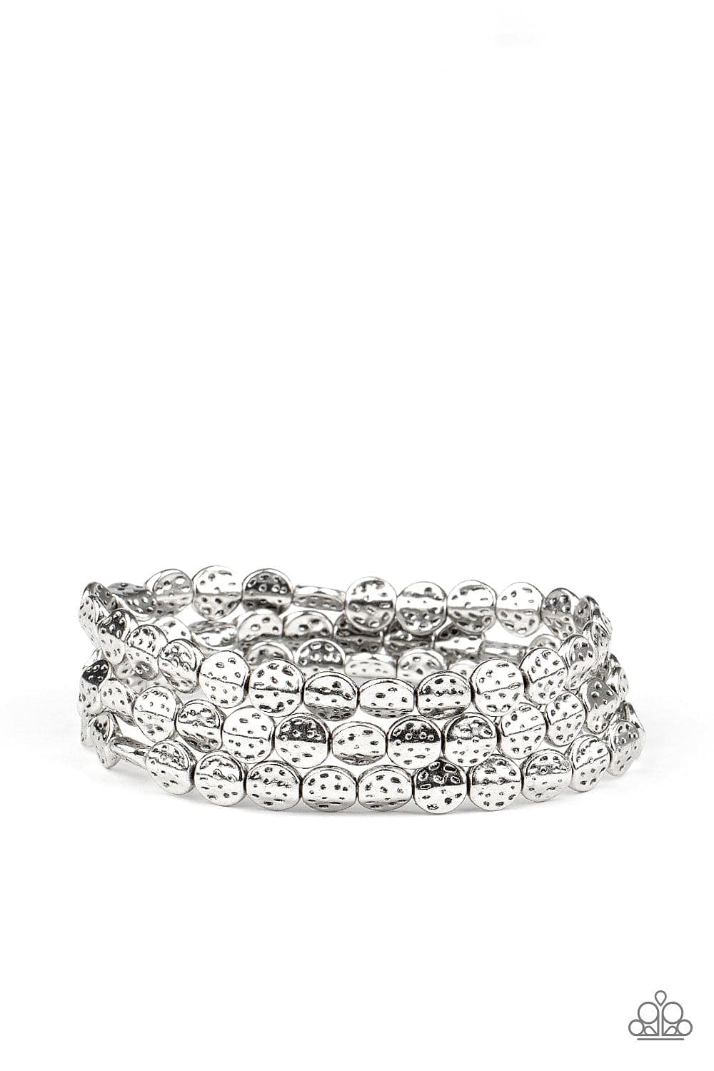 Paparazzi Accessories Bracelet Hammered Heirloom - Silver