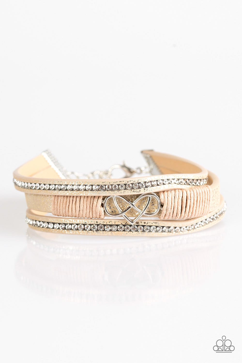 Paparazzi Accessories Bracelet Hustlin Heart - Orange