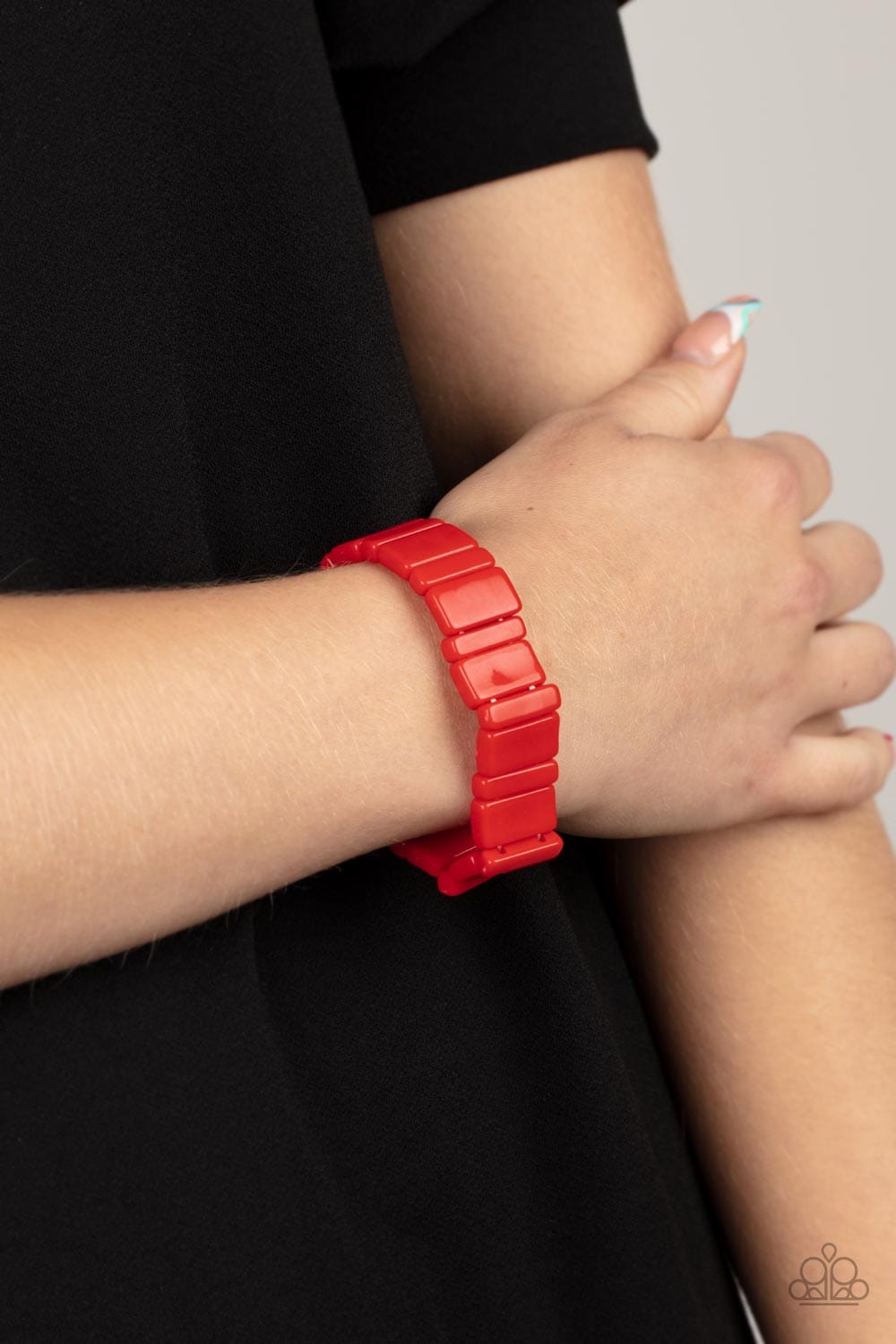 Paparazzi Accessories Bracelet In Plain SIGHTSEER - Red