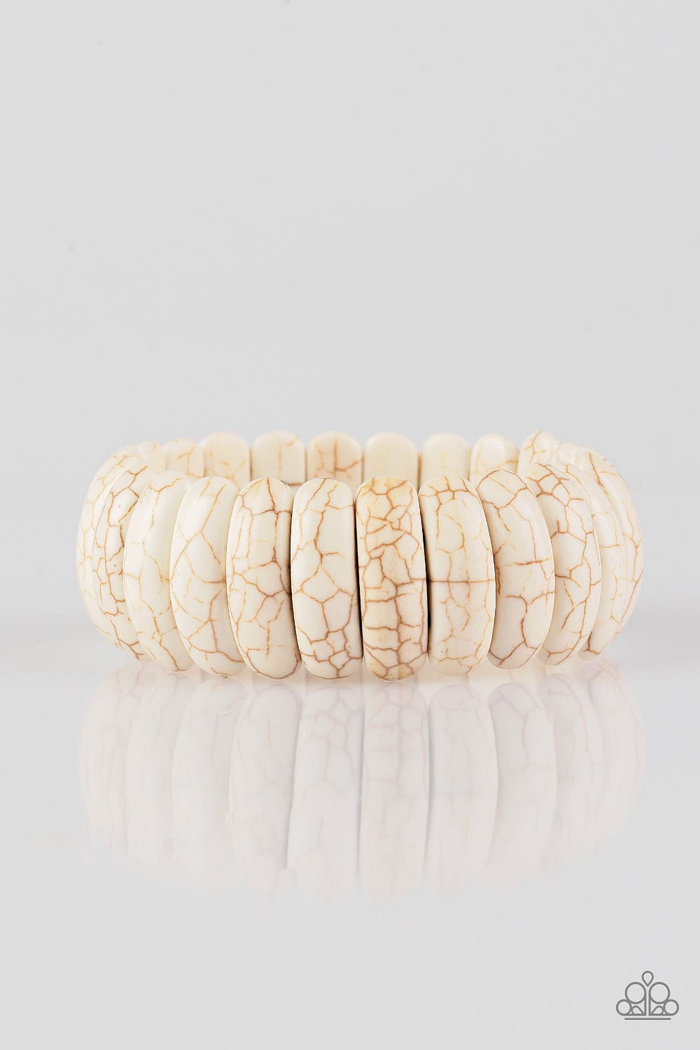 Paparazzi Accessories Bracelet Peacefully Primal - White