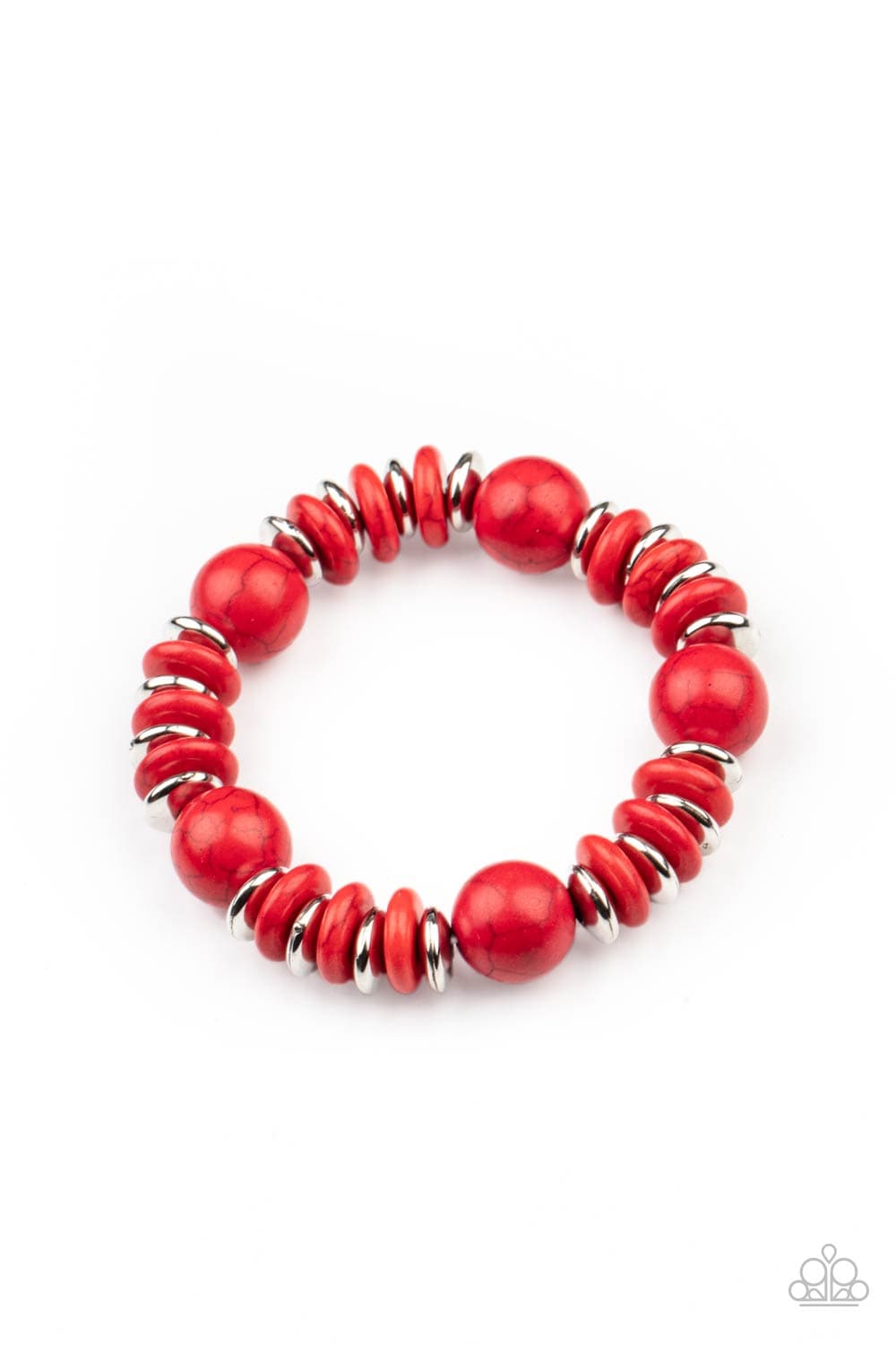 Paparazzi Accessories Bracelet Rustic Rival - Red