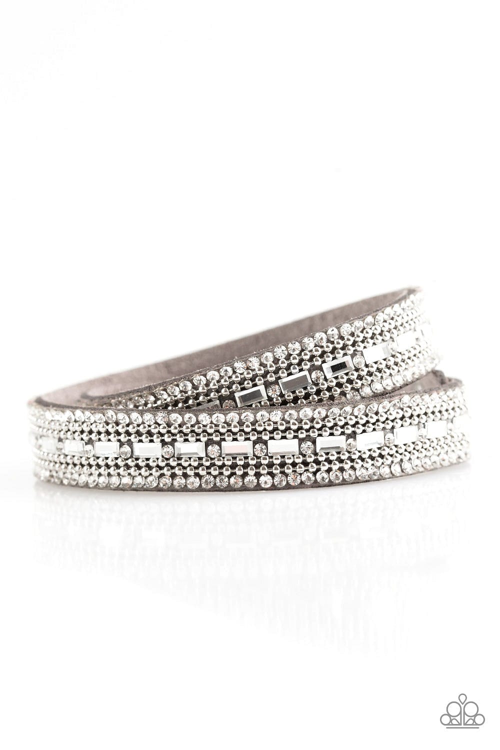 Paparazzi Accessories Bracelet Shimmer and Sass - Silver
