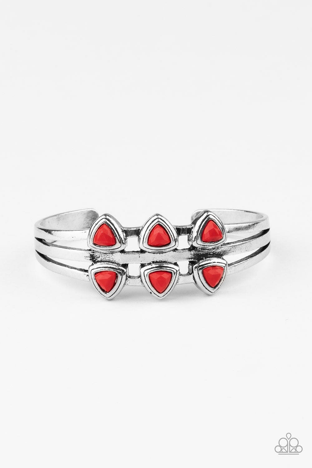 Paparazzi Accessories Bracelet Tribal Triad - Red
