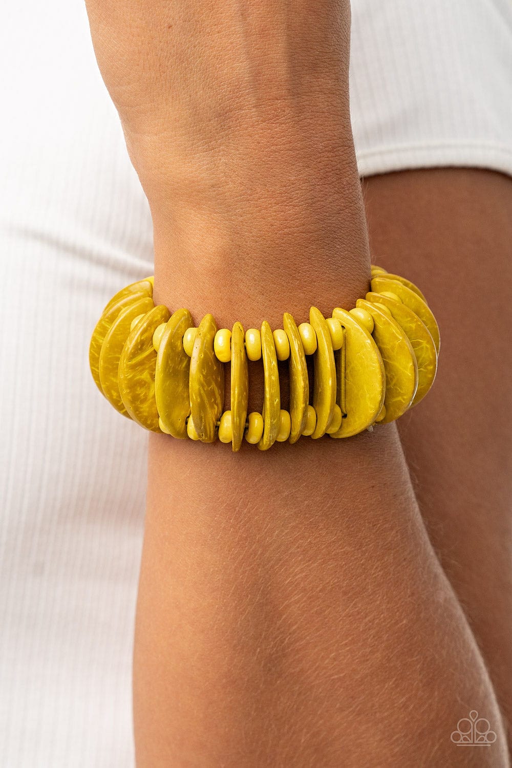 Paparazzi Accessories Bracelet Tropical Tiki Bar - Yellow