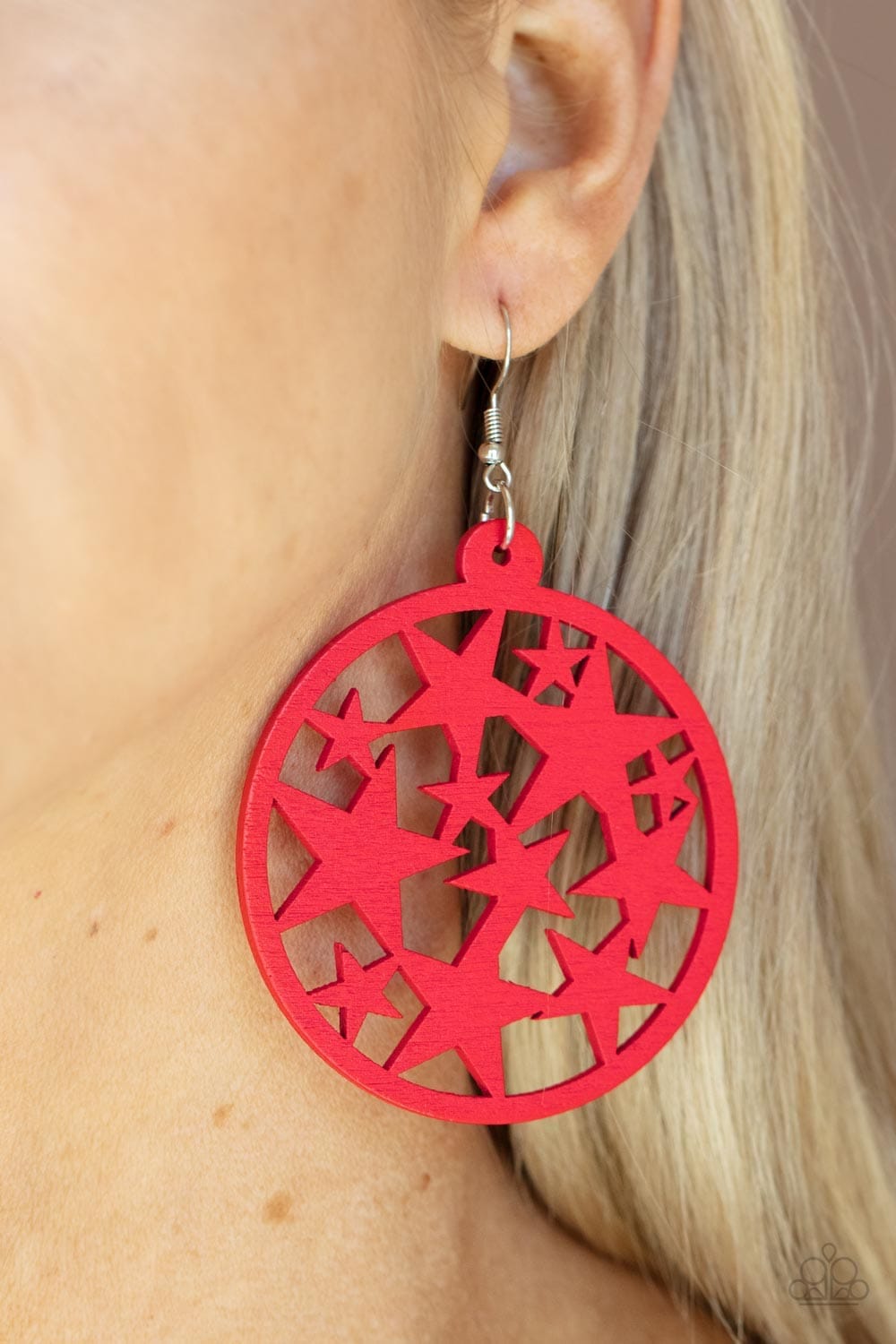 Paparazzi Accessories Earring Cosmic Paradise - Red