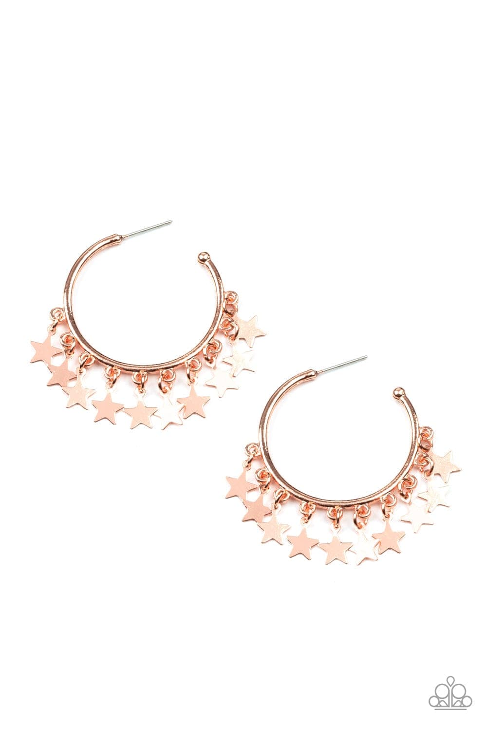 Paparazzi Accessories Earring Happy Independence Day - Copper