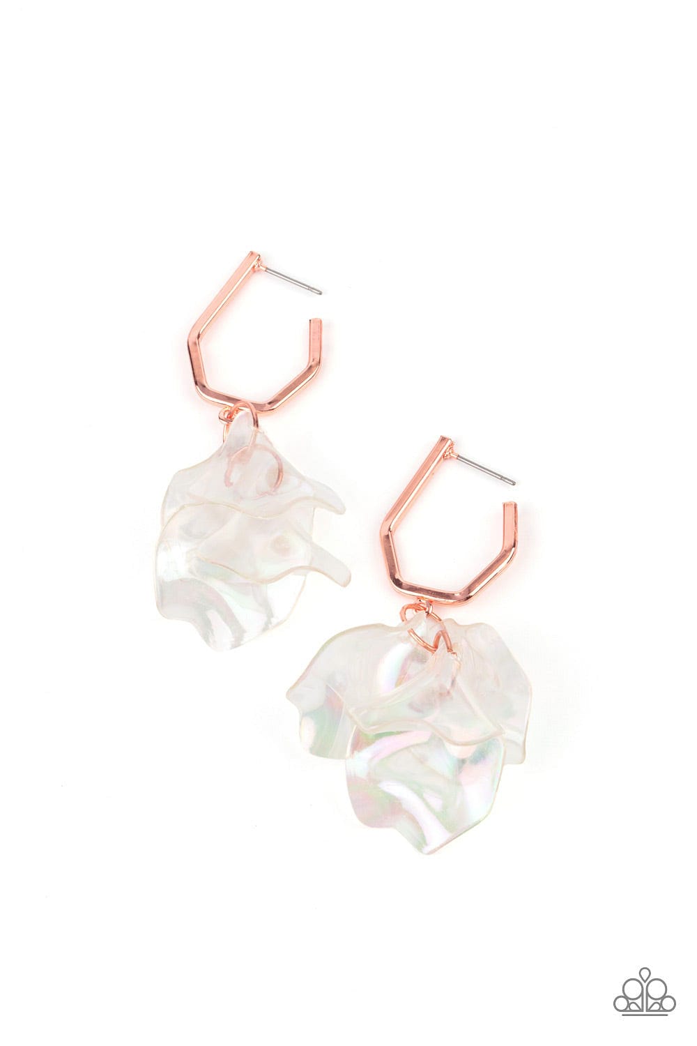 Paparazzi Accessories Earring Jaw-Droppingly Jelly - Copper