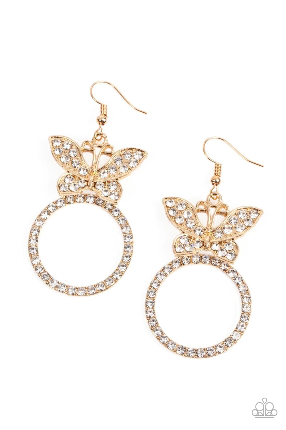 Paparazzi Accessories Earring Paradise Found - Gold