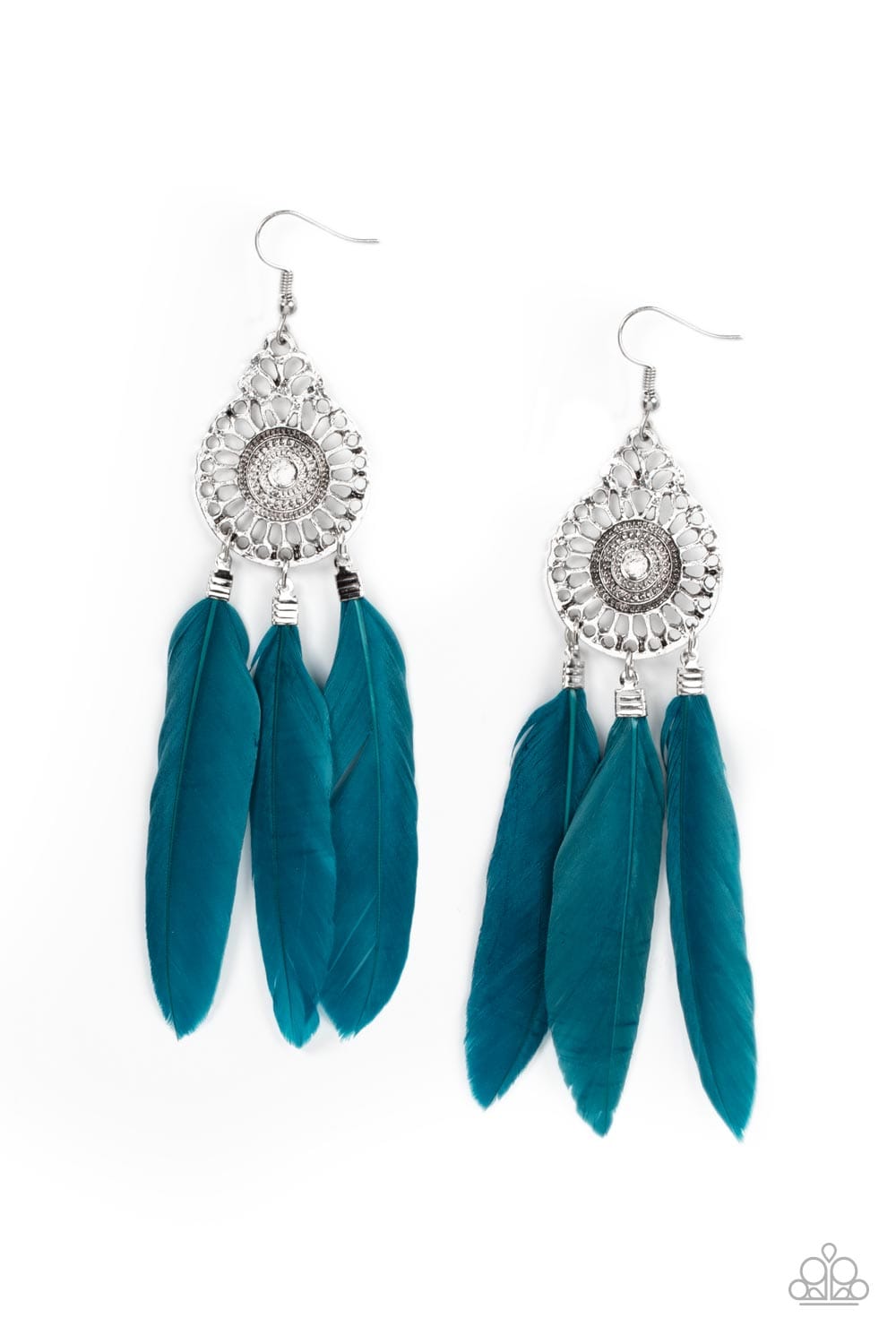 Paparazzi Accessories Earring Pretty in PLUMES - Blue