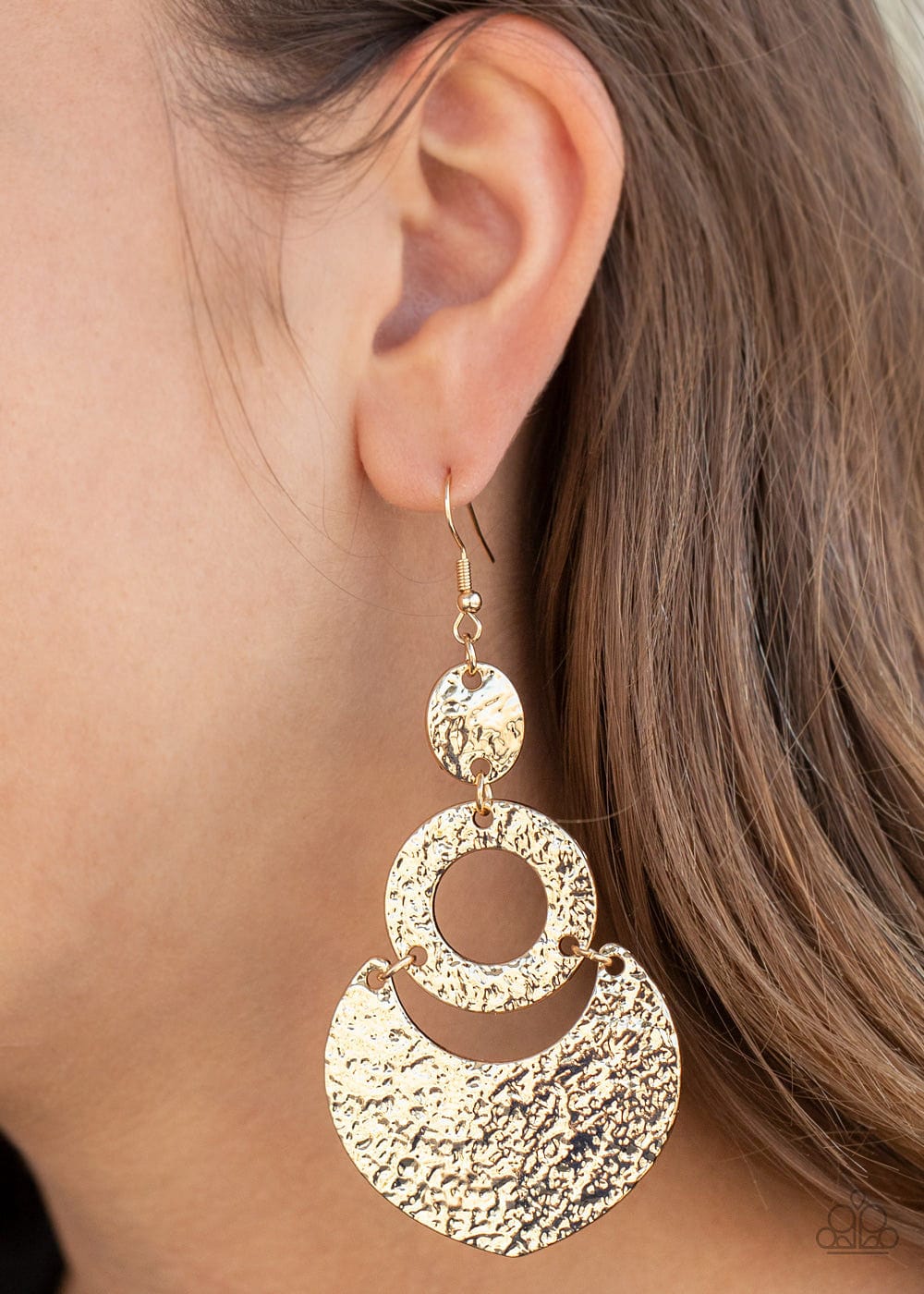 Paparazzi Accessories Earring Shimmer Suite - Gold