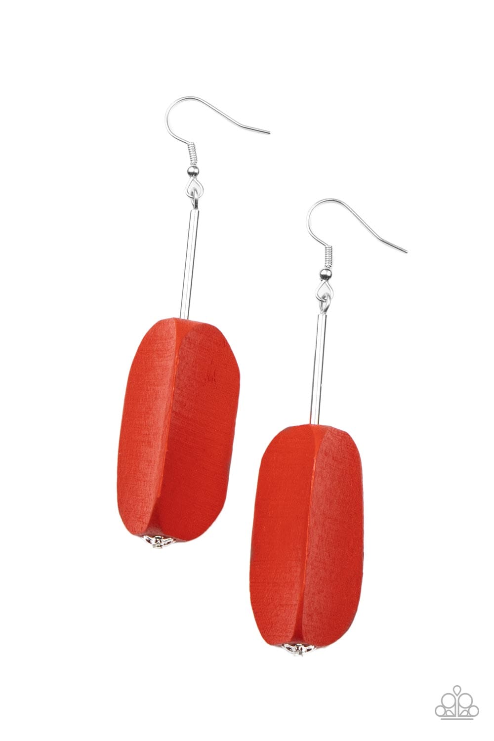 Paparazzi Accessories Earring Tamarack Trail - Red