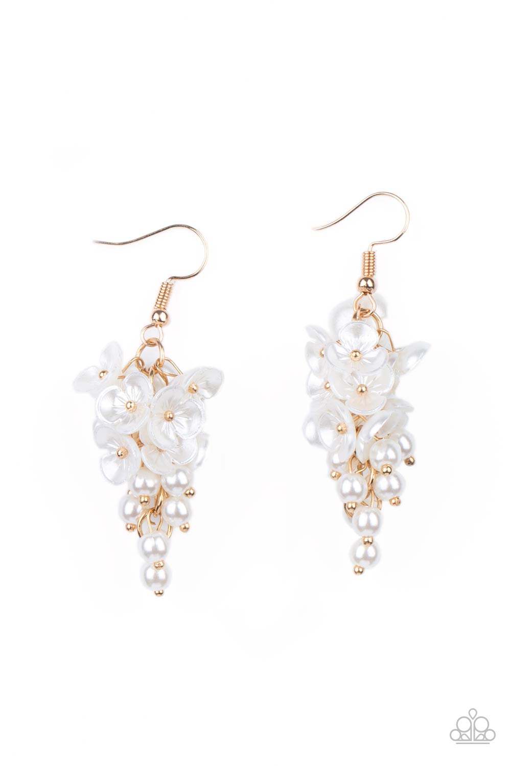 Paparazzi Accessories Earrings Bountiful Bouquets - Gold