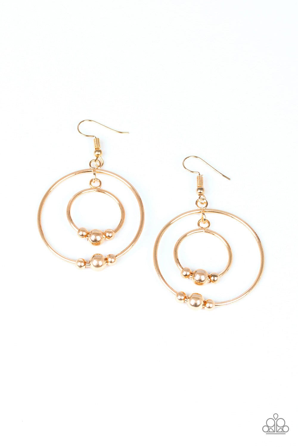 Paparazzi Accessories Earrings Center of Attraction - Gold
