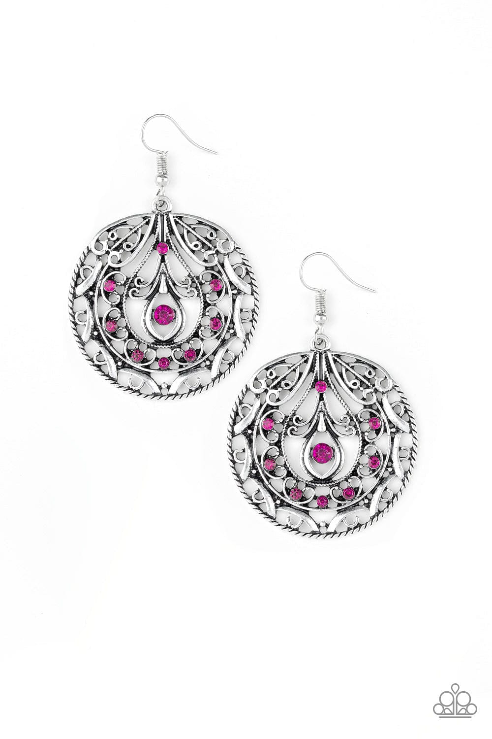 Paparazzi Accessories Earrings Choose To Sparkle - Pink