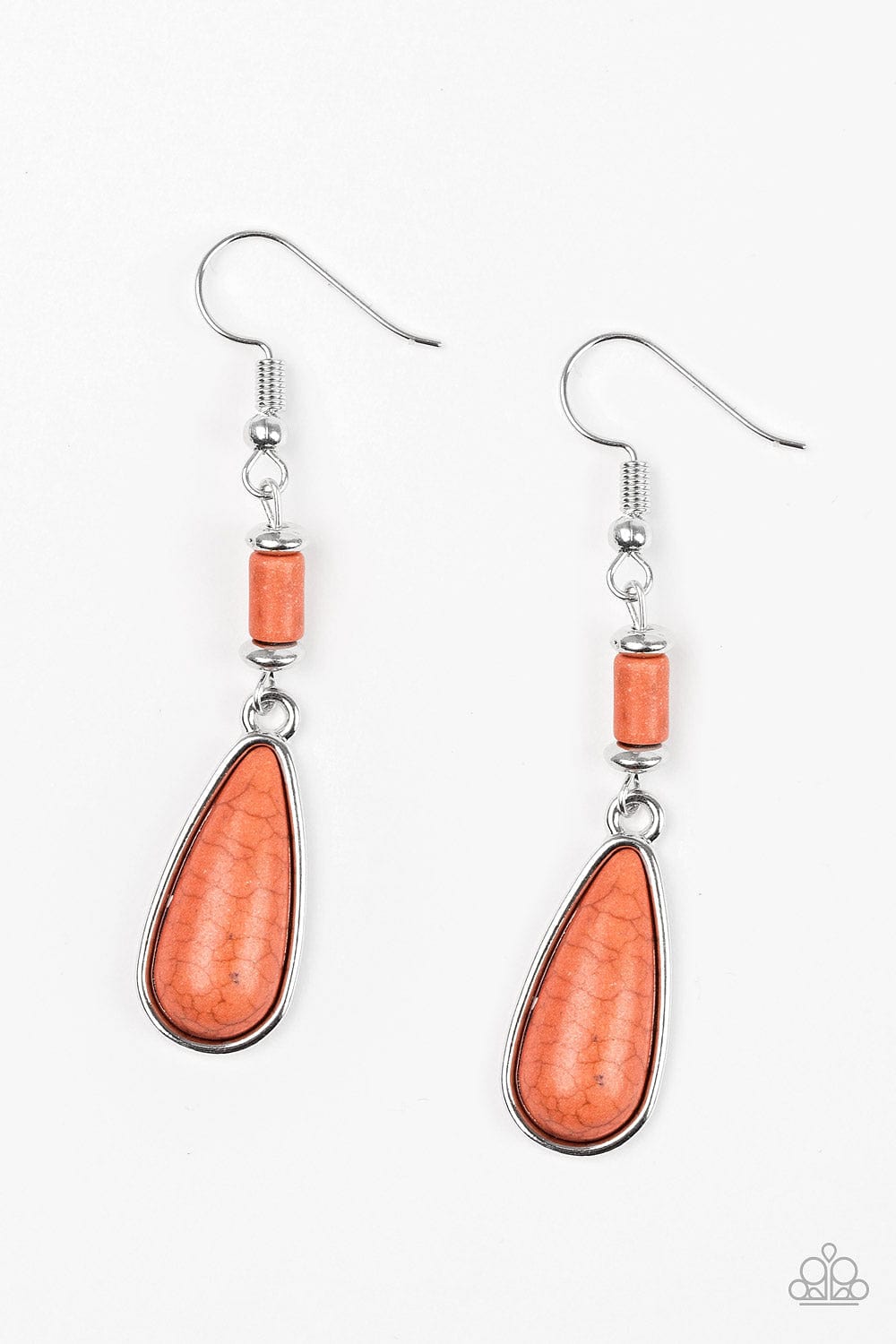 Paparazzi Accessories Earrings Courageously Canyon - Orange