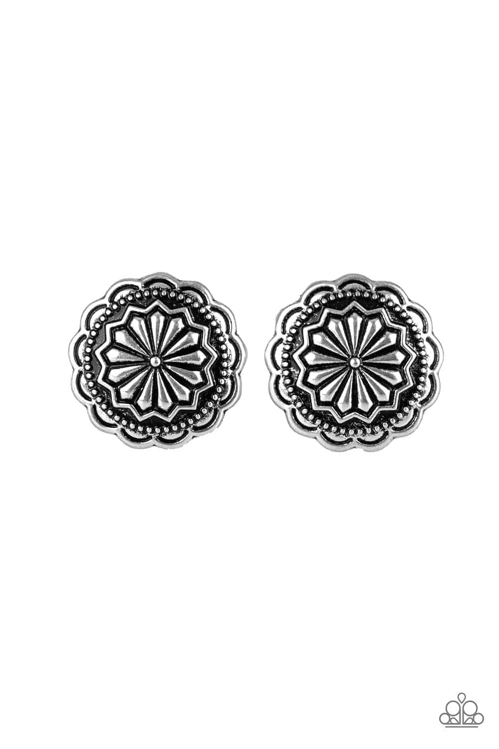 Paparazzi Accessories Earrings Durango Desert - Silver