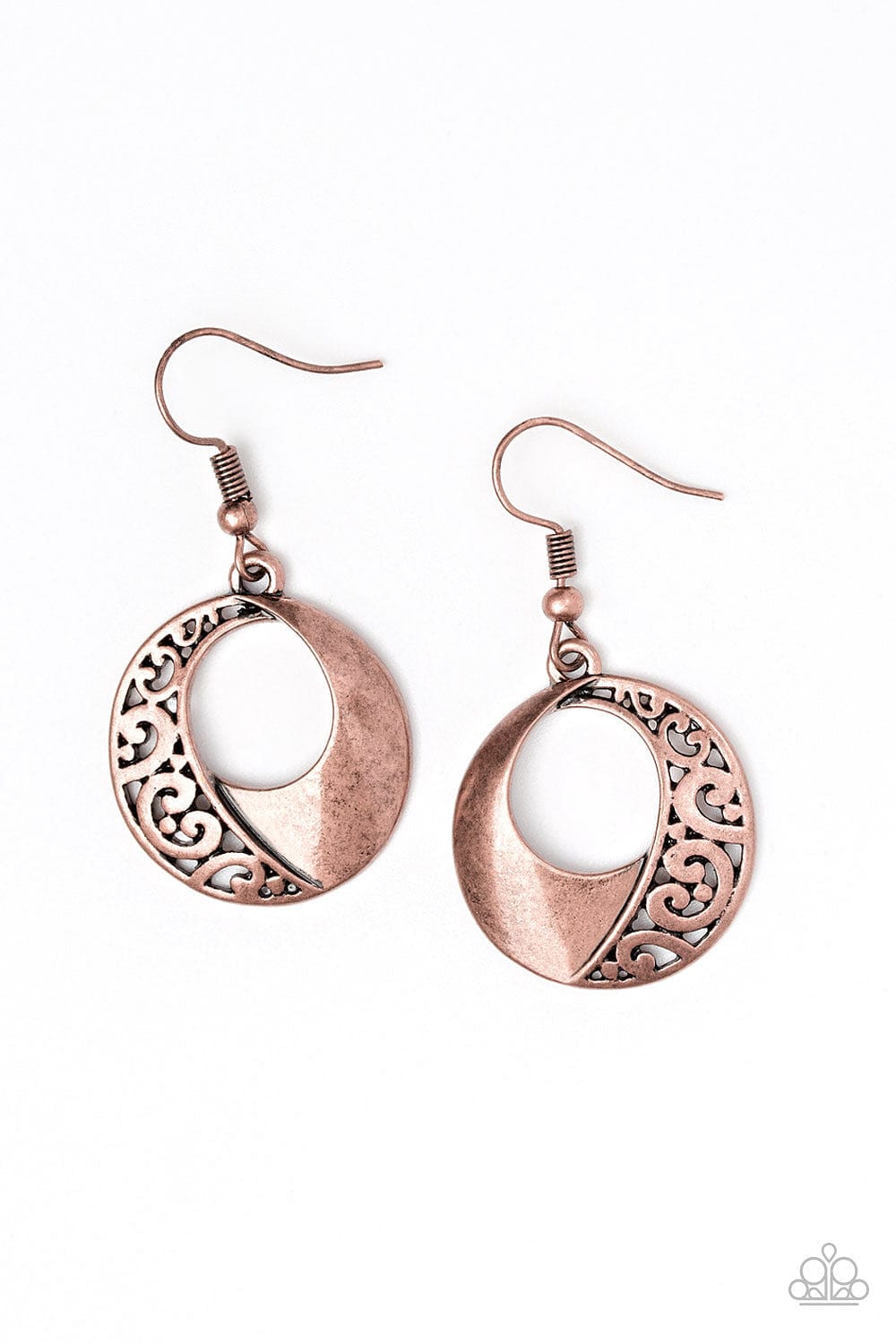 Paparazzi Accessories Earrings Eastside Excursionist - Copper