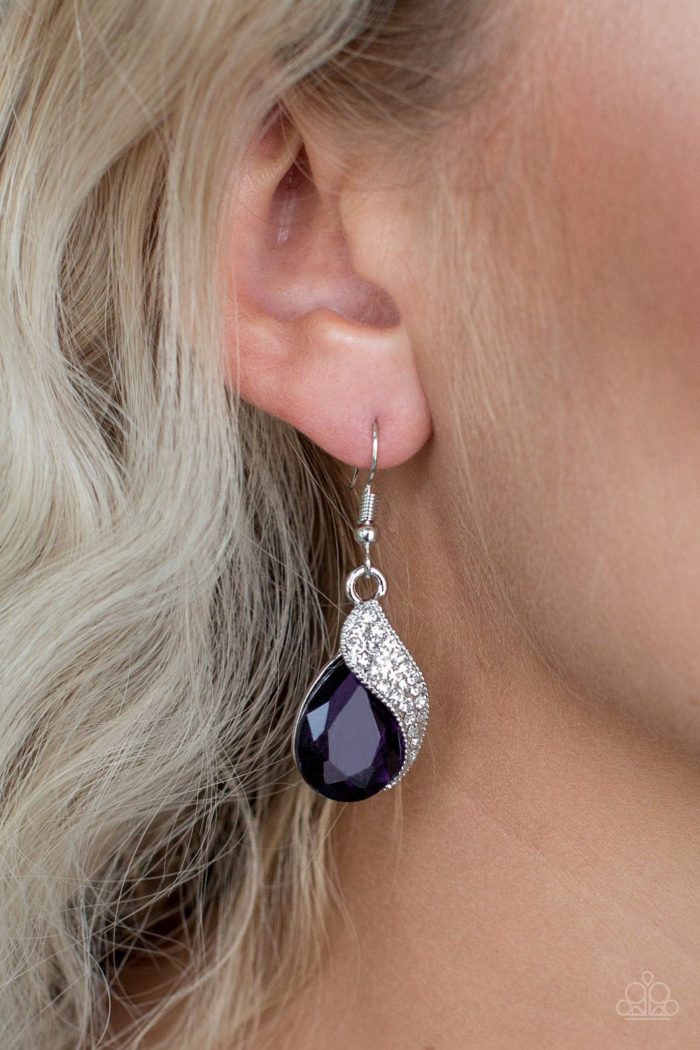 Paparazzi Accessories Earrings Easy Elegance - Purple