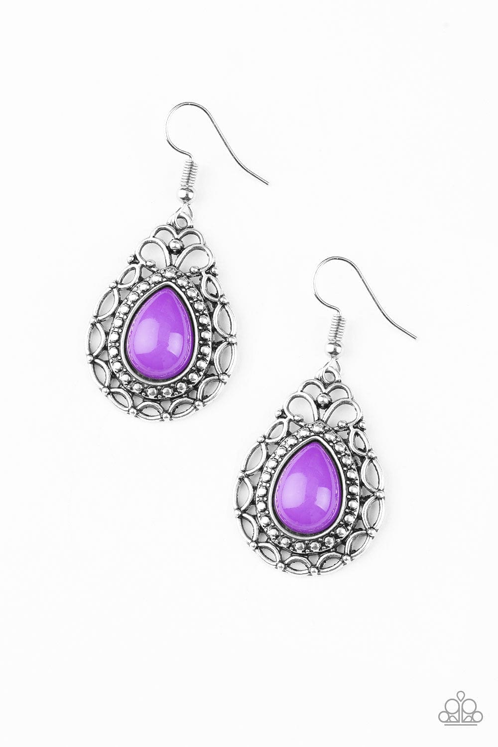 Paparazzi Accessories Earrings Flirty Finesse - Purple