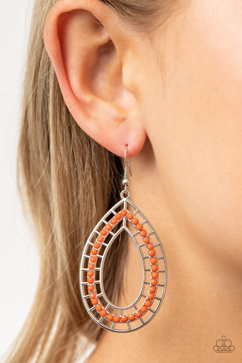 Paparazzi Accessories Earrings Fruity Fiesta - Orange