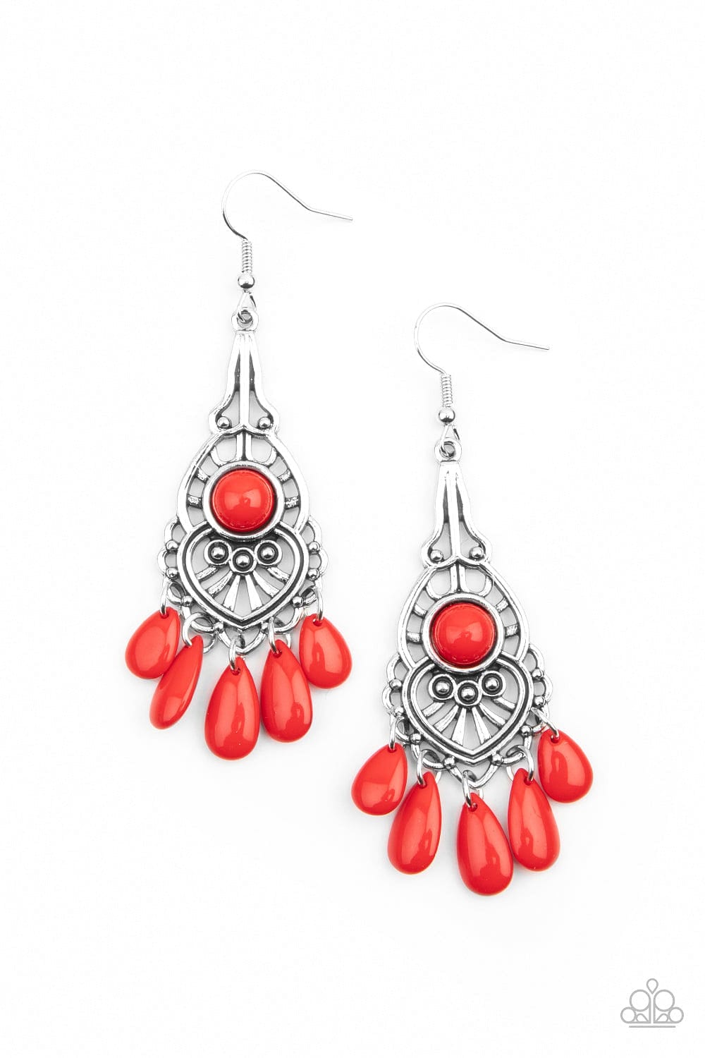 Paparazzi Accessories Earrings Fruity Tropics - Red