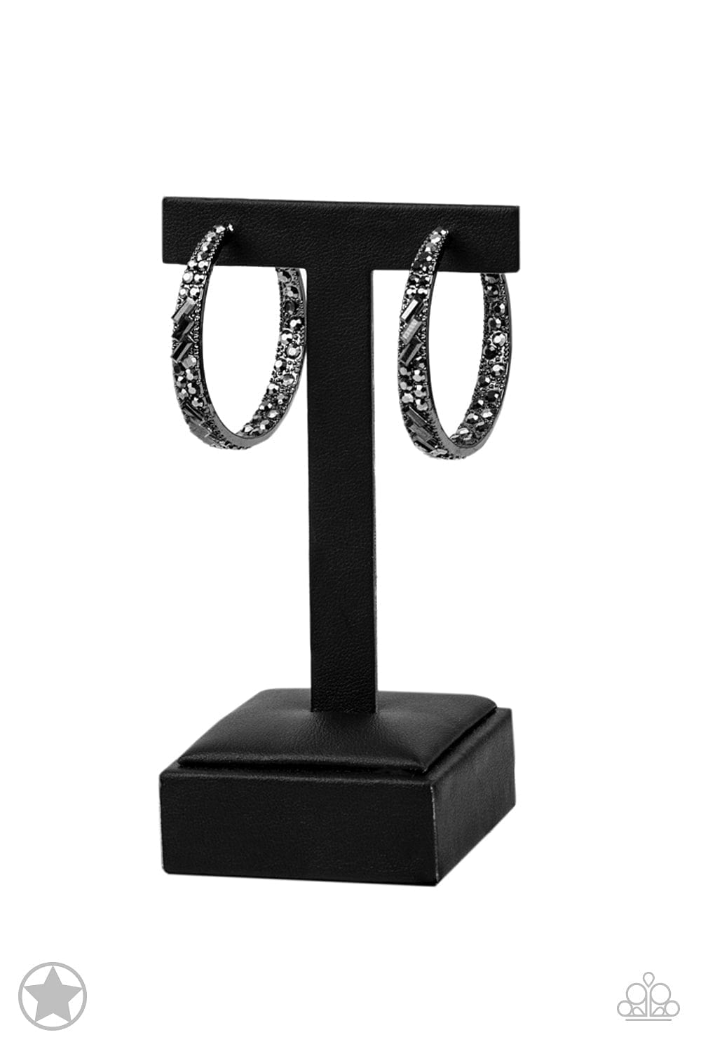 Paparazzi Accessories Earrings GLITZY By Association - Black