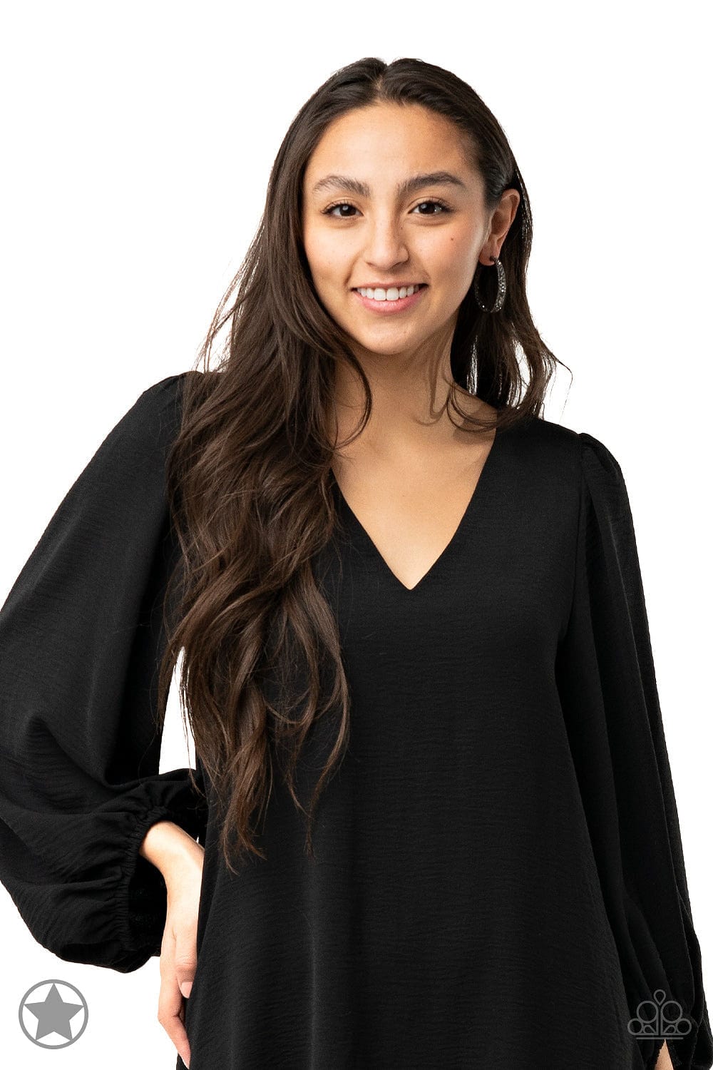 Paparazzi Accessories Earrings GLITZY By Association - Black