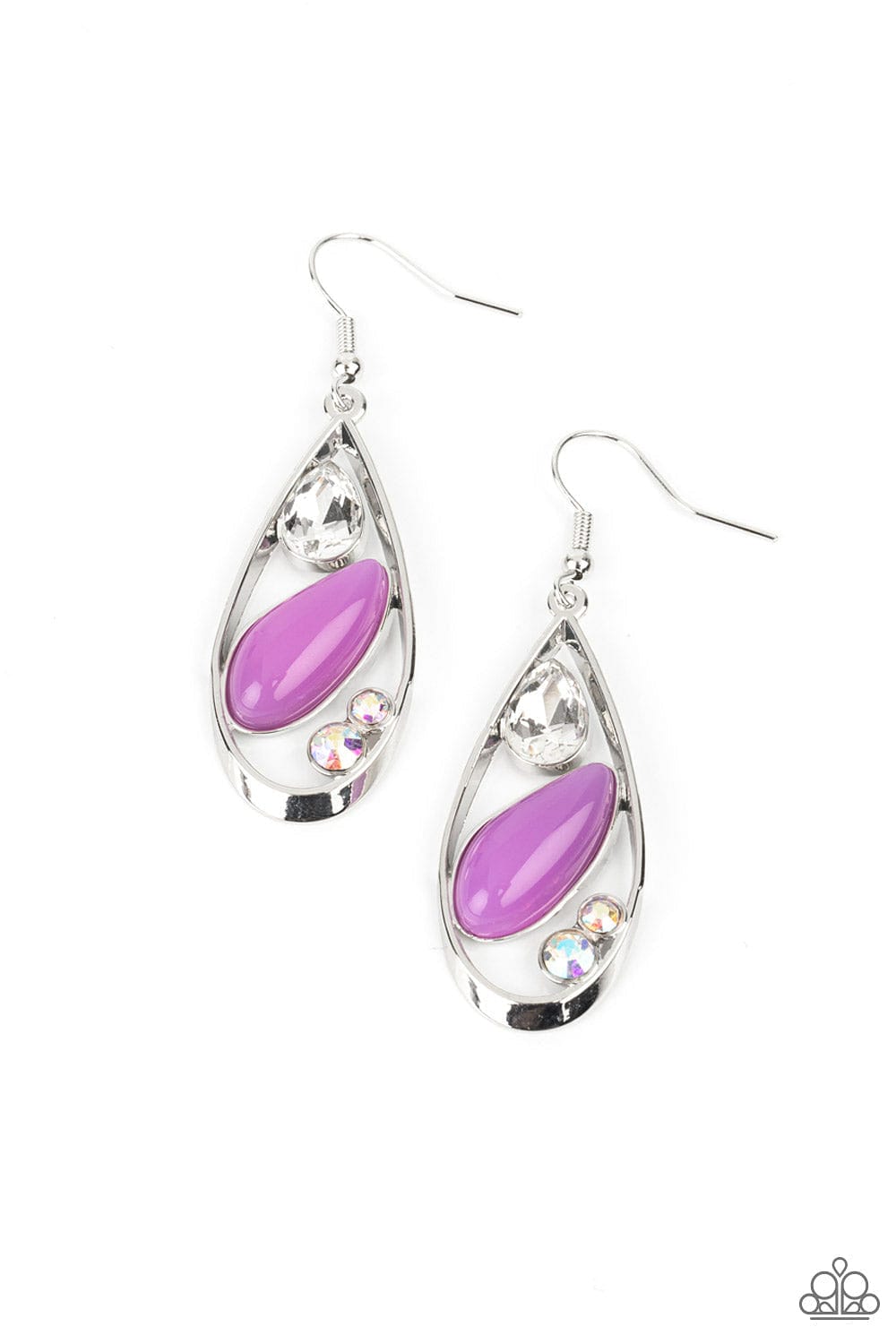Paparazzi Accessories Earrings Harmonious Harbors - Purple