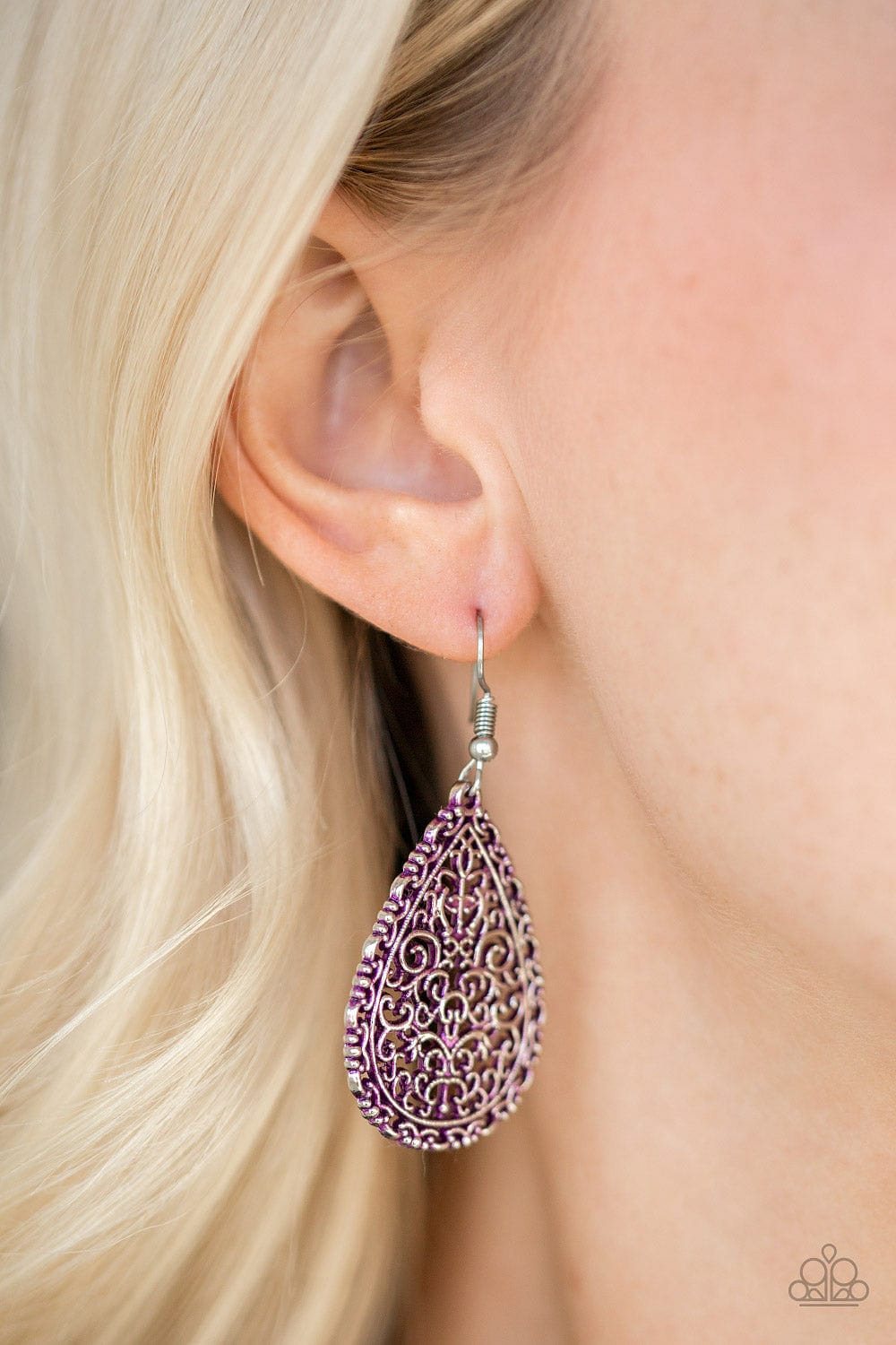 Paparazzi Accessories Earrings Indie Idol - Purple