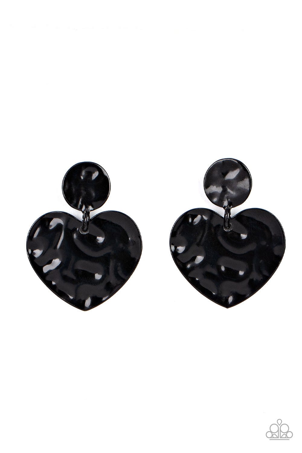 Paparazzi Accessories Earrings Just a Little Crush - Black