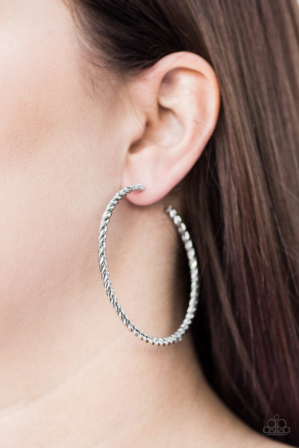 Paparazzi Accessories Earrings Keep It Chic - Silver