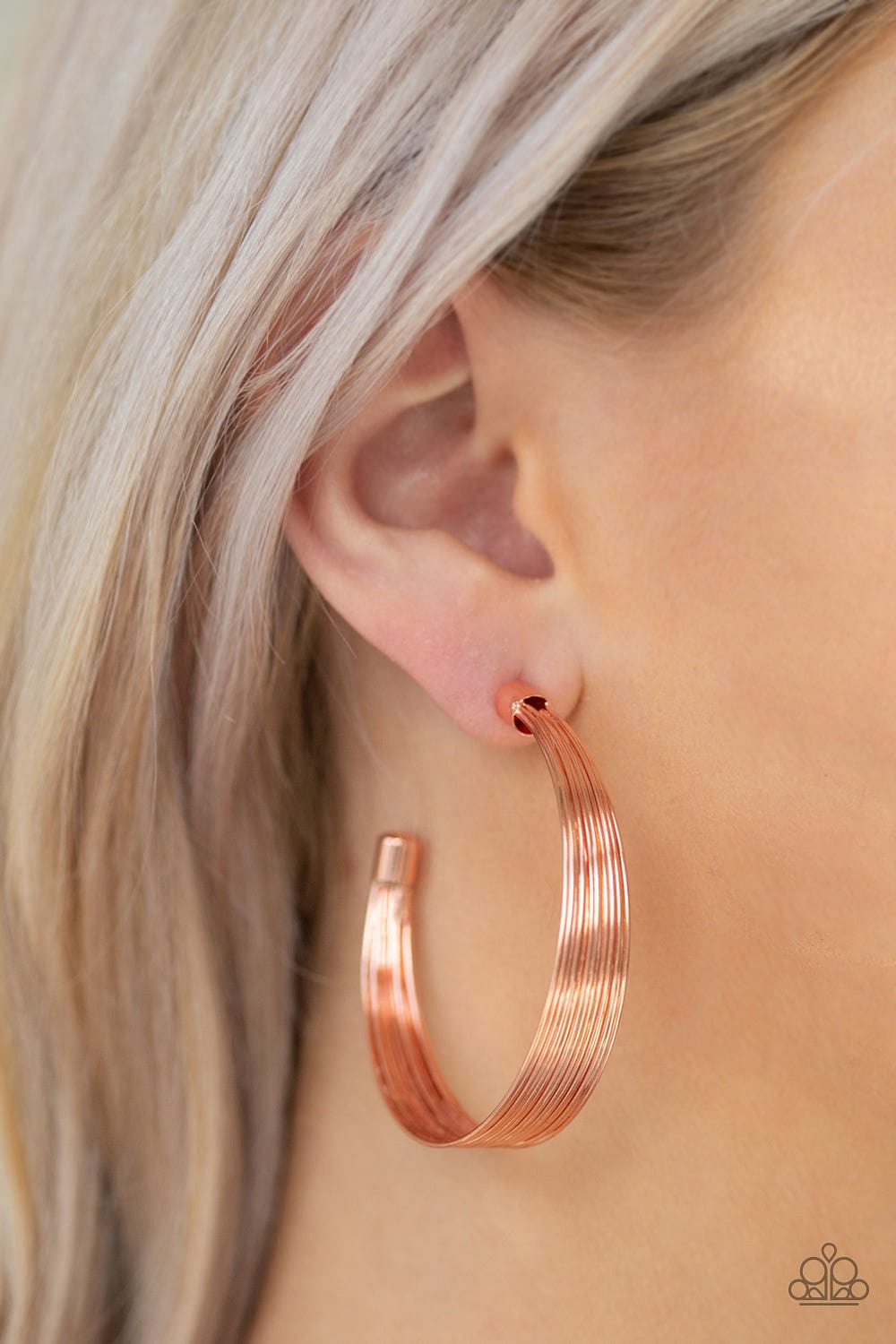 Paparazzi Accessories Earrings Live Wire - Copper