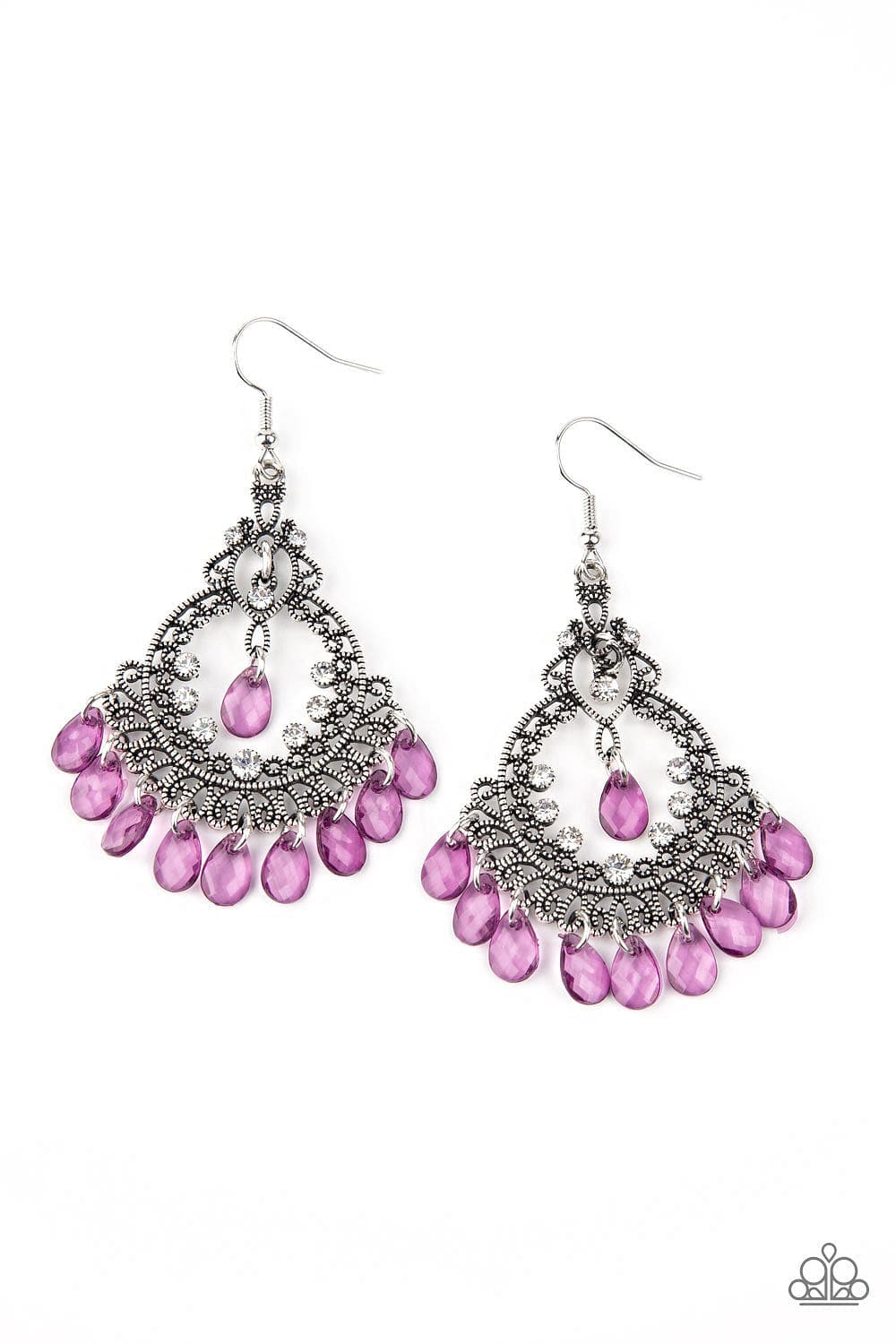 Paparazzi Accessories Earrings Lyrical Luster - Purple