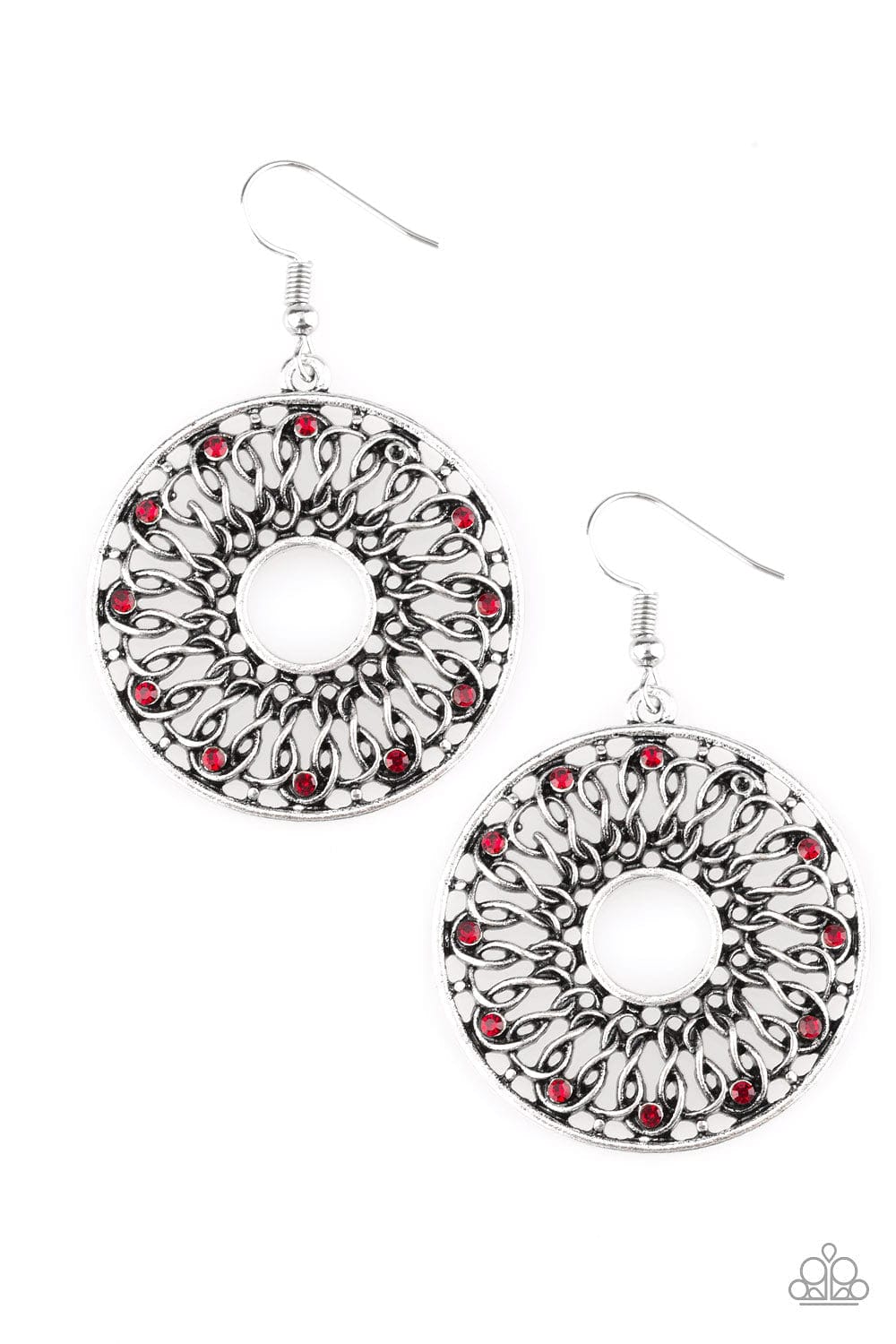 Paparazzi Accessories Earrings Malibu Musical - Red