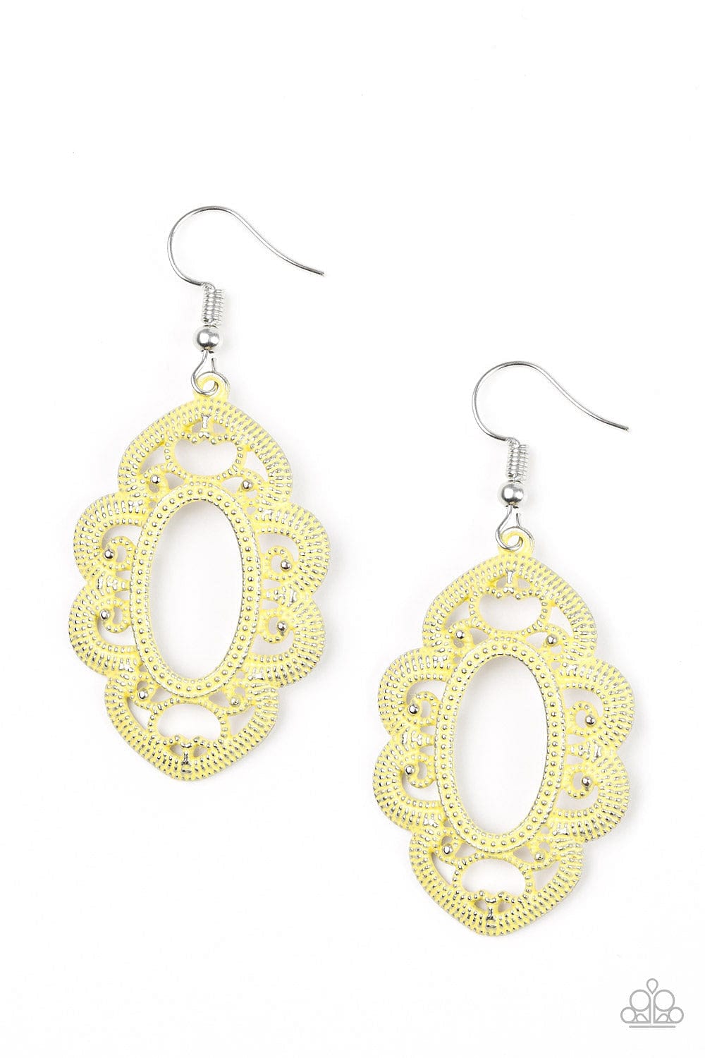 Paparazzi Accessories Earrings Mantras and Mandalas - Yellow