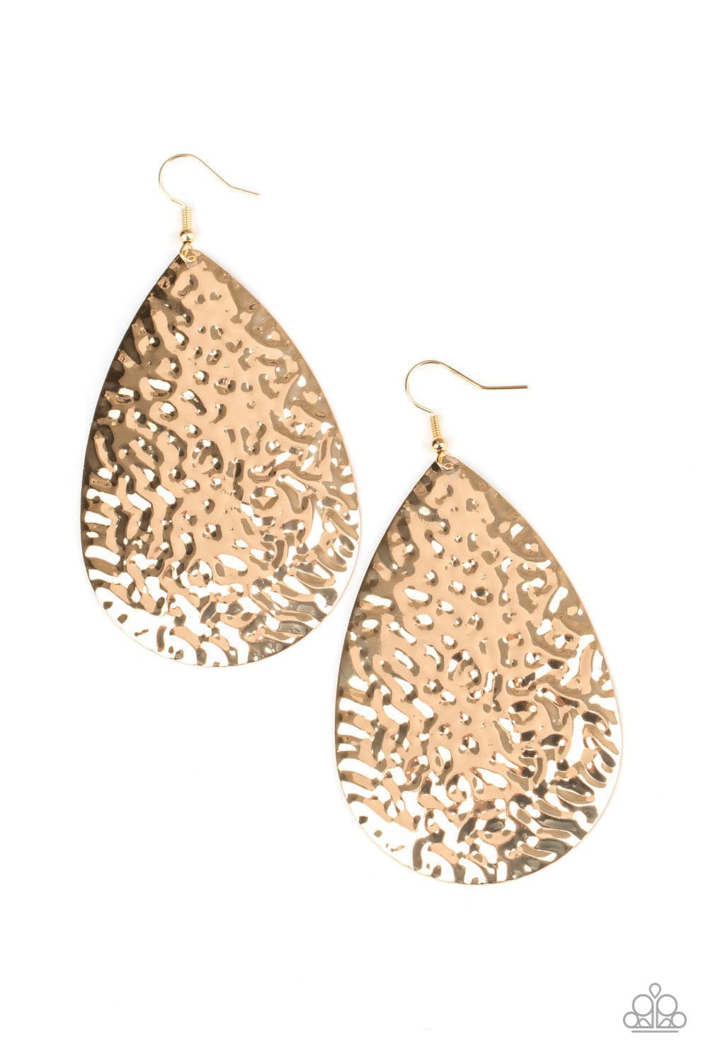 Paparazzi Accessories Earrings Metallic Mirrors - Gold