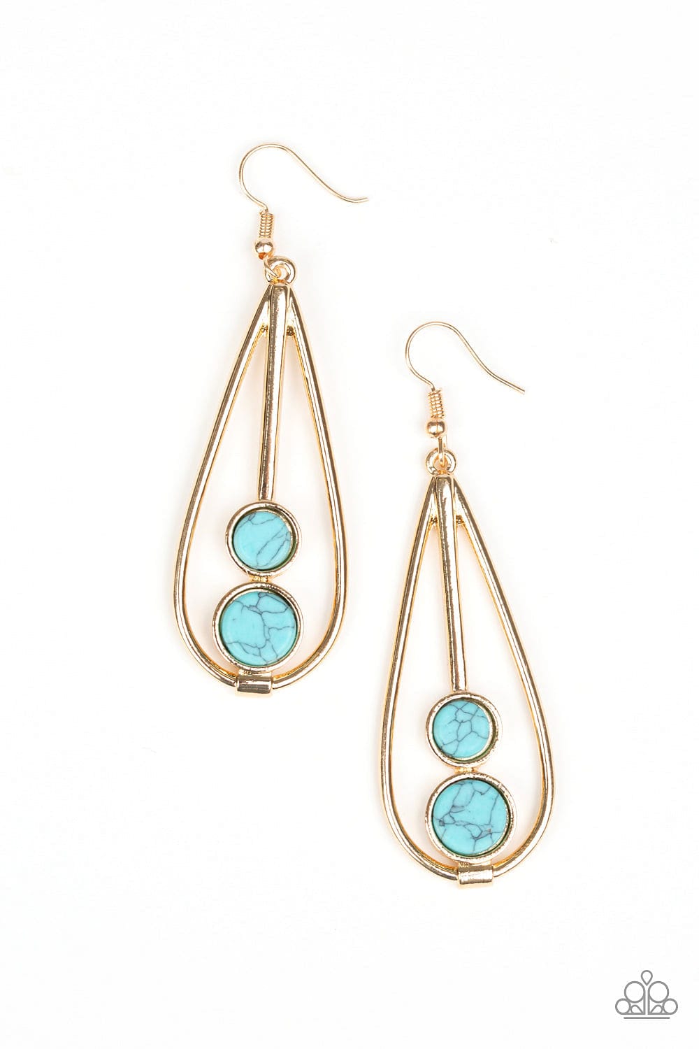 Paparazzi Accessories Earrings Natural Nova - Gold