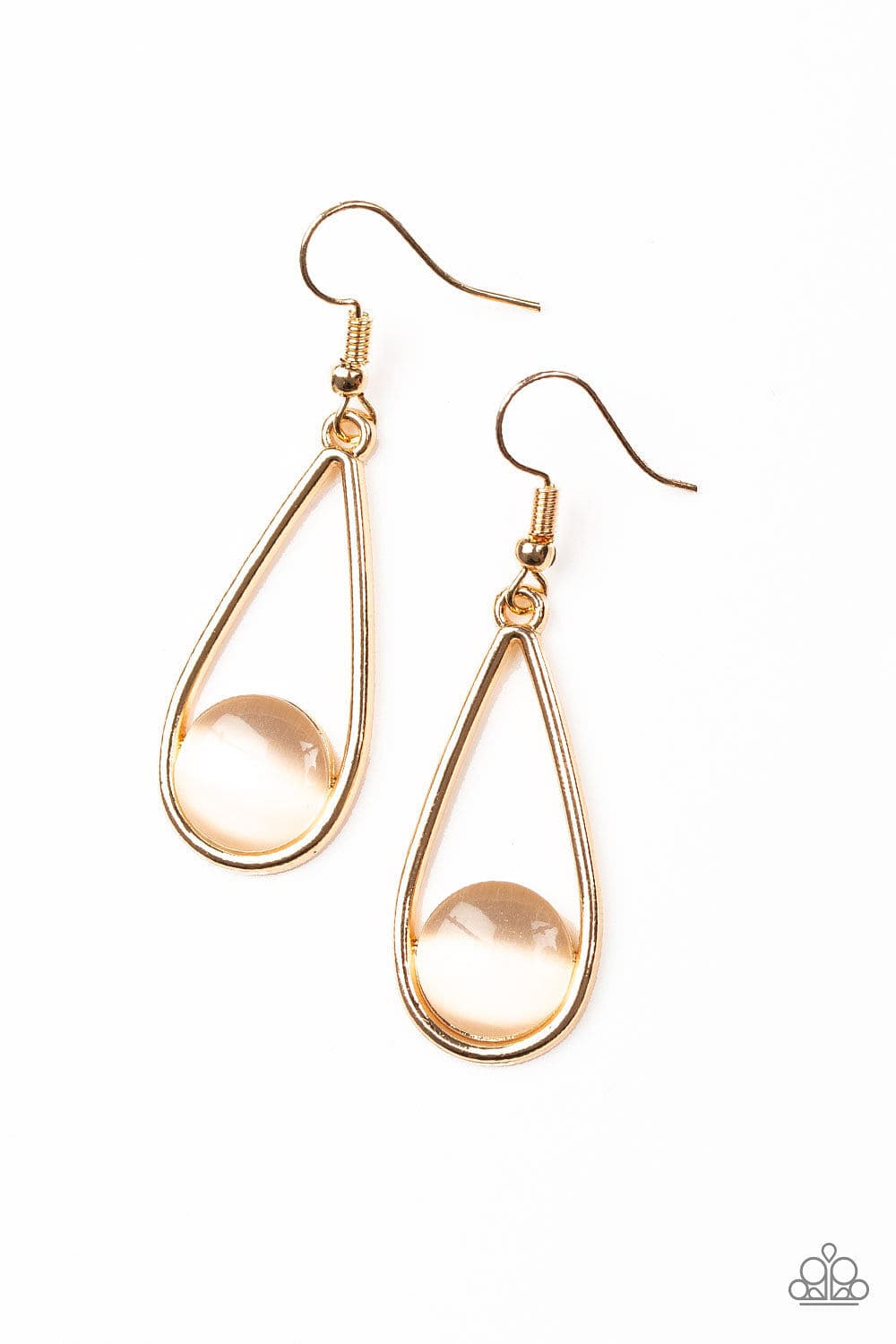 Paparazzi Accessories Earrings Over The Moon - Gold