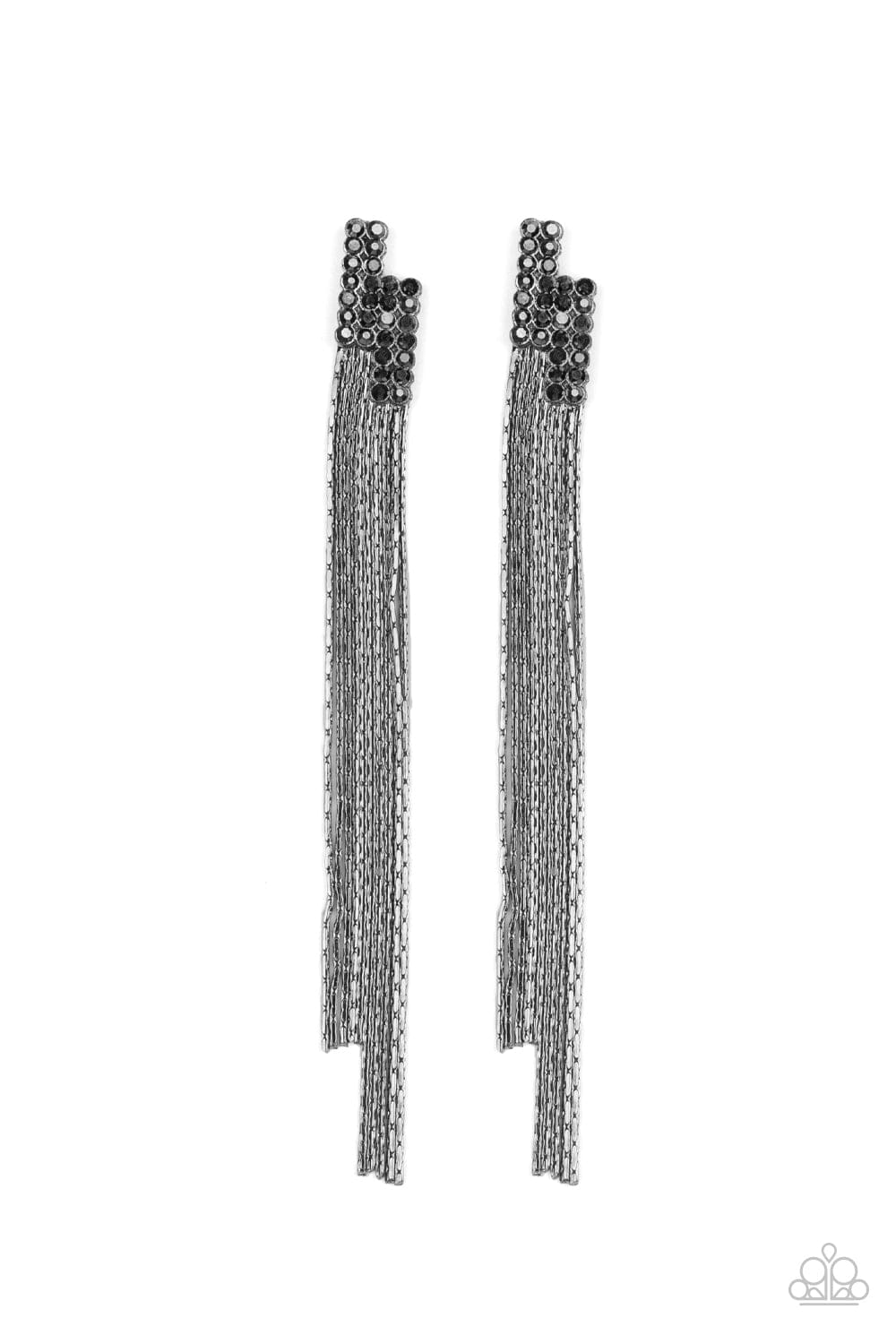 Paparazzi Accessories Earrings Radio Waves - Black